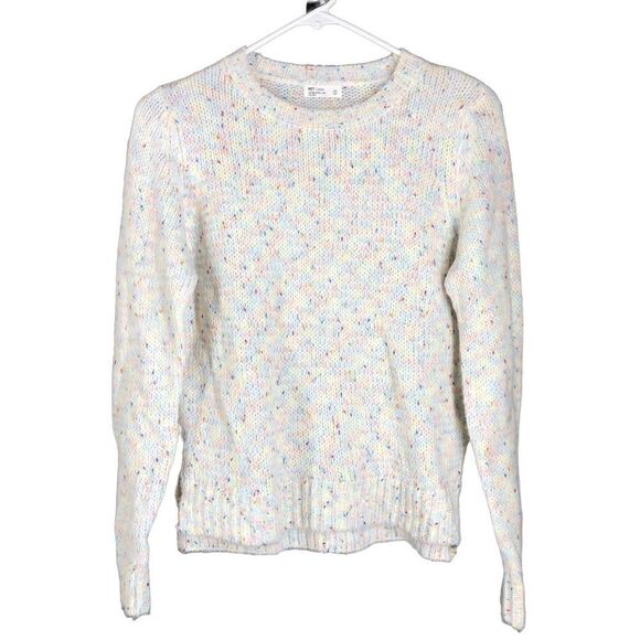 NET Fuzzy Multicolour Crewneck Knit Sweater Sz S - Picture 1 of 7